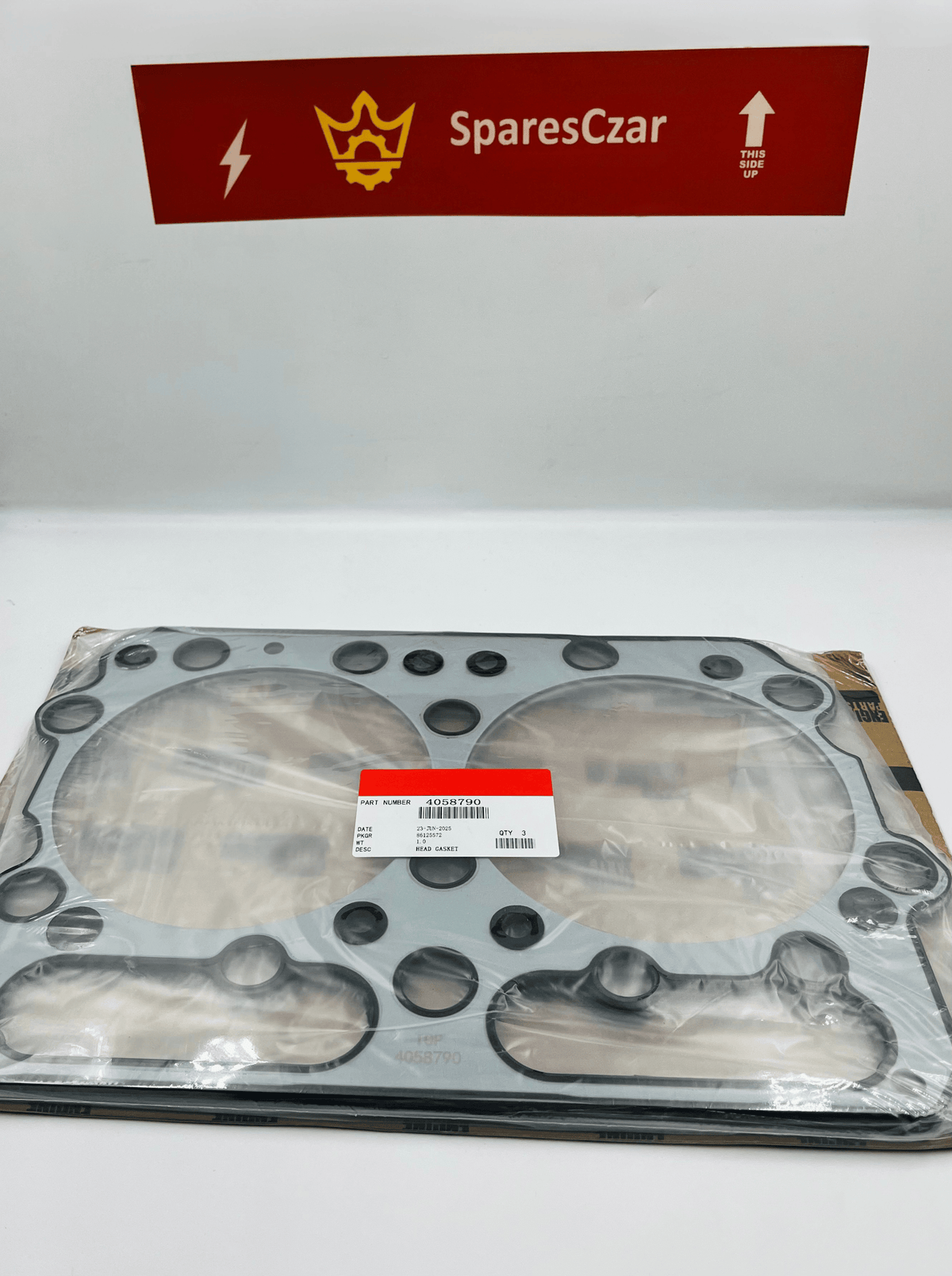Cylinder Head Gasket, 4058790, (Pack of 3) For Cummins N14, NT855 Engine