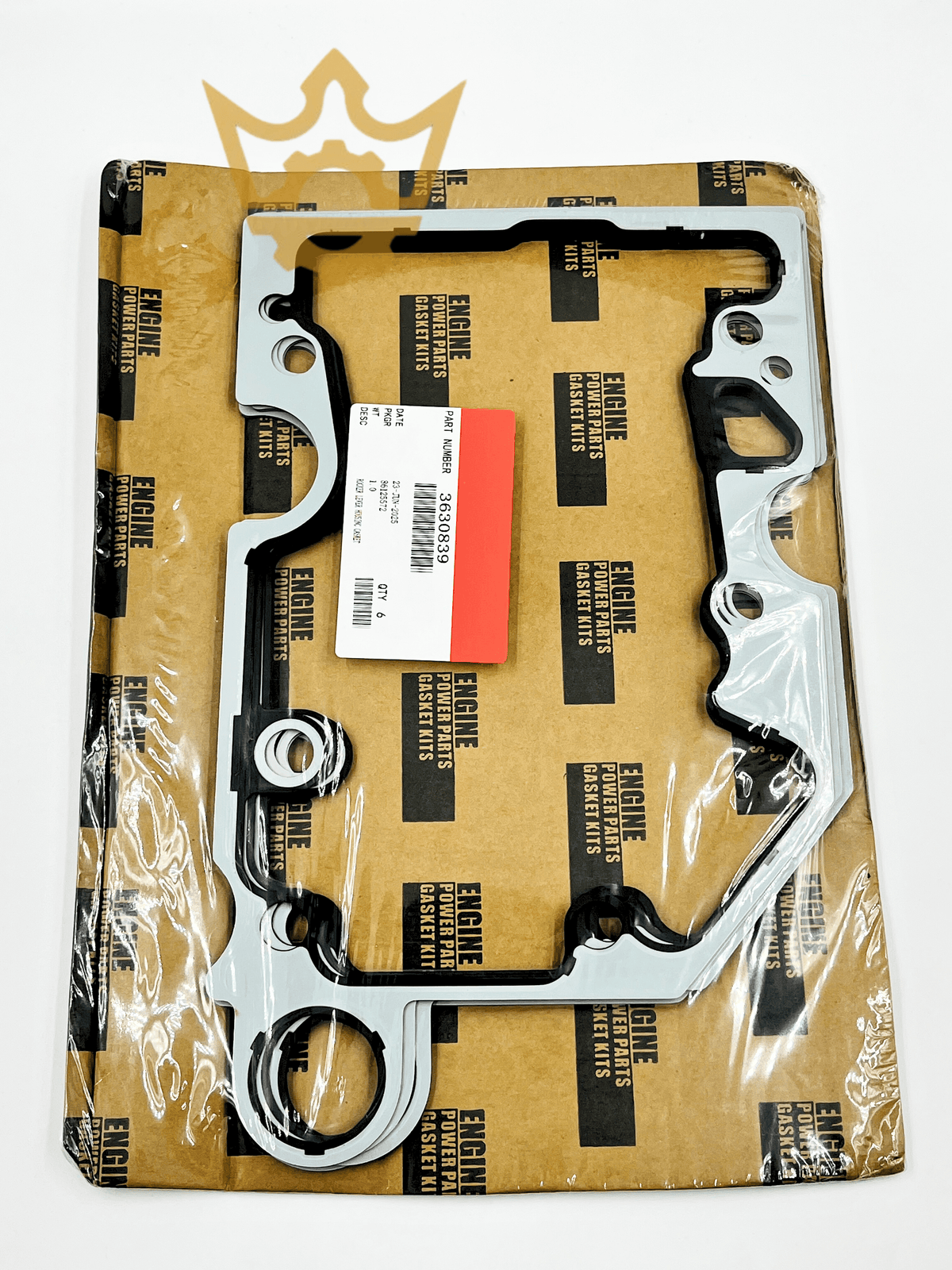 Rocker Housing Gasket, 3630839, (Pack of 6) For Cummins KTA QSK Engines